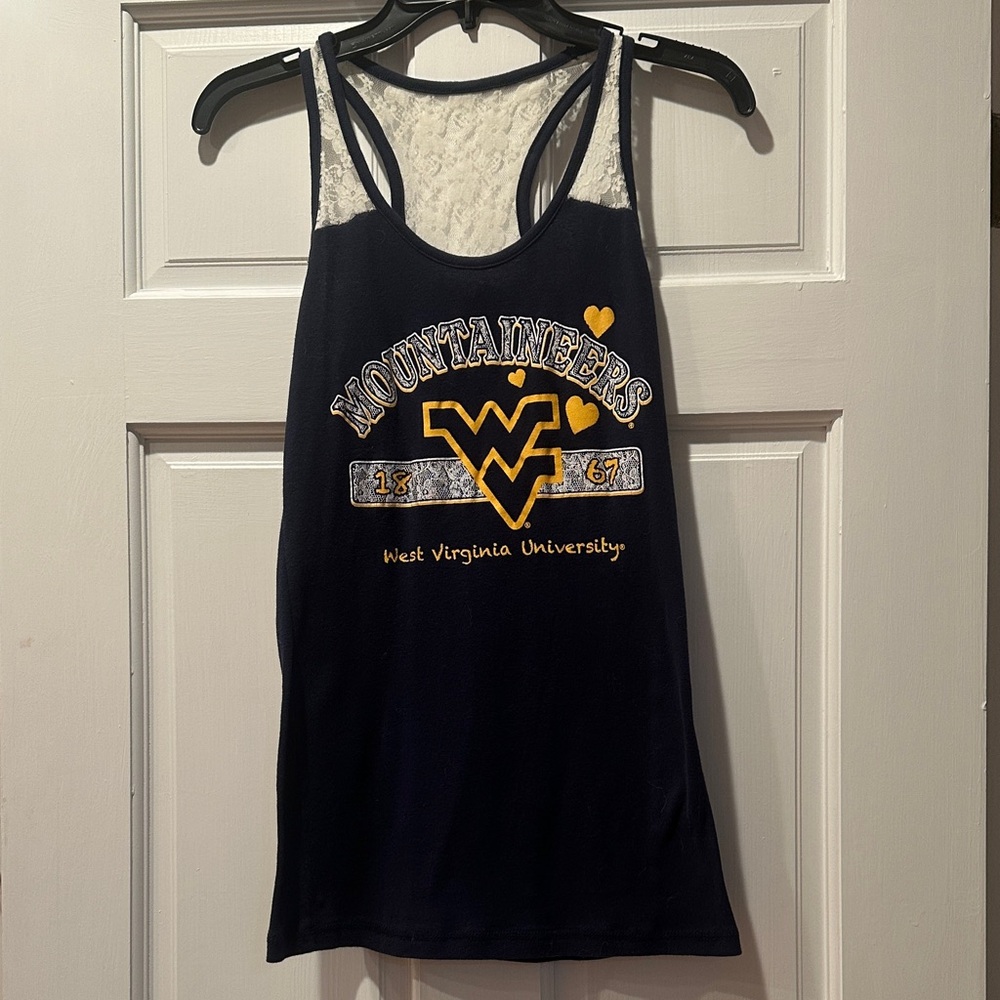 West Virginia University Women's Navy Tank Top